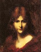 Jean-Jacques Henner A Red Haired Beauty china oil painting reproduction